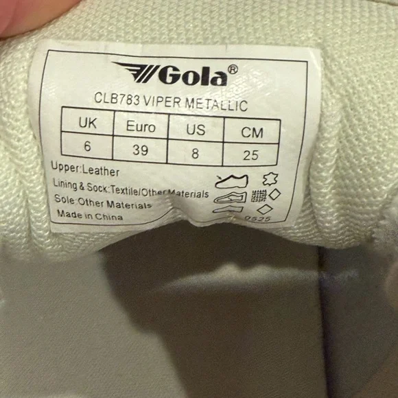 Gola Viper Metallic Silver Sneaker (Size 8 / 39) - Picture 9 of 9